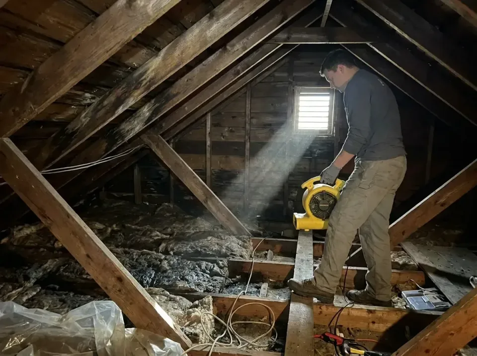 attic-water-damage-drying-proc-007 — frequently asked questions, Emergency Water Extraction & 24/7 Flood Response in Chauvin…